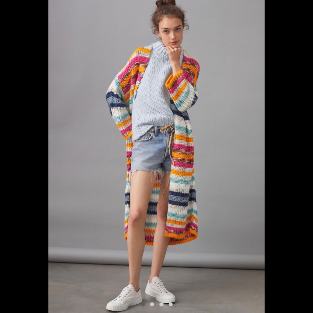 - Rainbow duster cardigan size OS